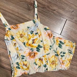 OLD NAVY Yellow Floral Romper